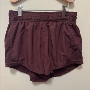 Athletic Works Women's Maroon Athletic Shorts